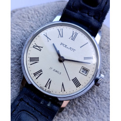 Soviet Watch Poljot 2614.2H Model 4321355 Manual Winding 17 Jewels First Moscow Watch Factory Made in USSR 1980s Soviet Watch Poljot 2614.2H Model 4321355 Manual Winding 17 Jewels First Moscow Watch Factory Made in USSR 1980s