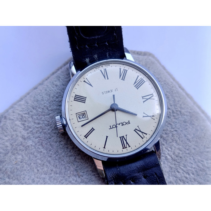 Soviet Watch Poljot 2614.2H Model 4321355 Manual Winding 17 Jewels First Moscow Watch Factory Made in USSR 1980s