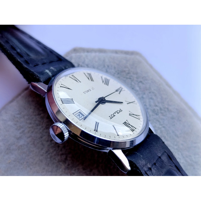 Soviet Watch Poljot 2614.2H Model 4321355 Manual Winding 17 Jewels First Moscow Watch Factory Made in USSR 1980s