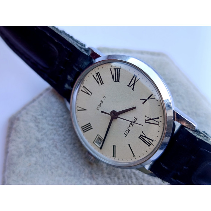 Soviet Watch Poljot 2614.2H Model 4321355 Manual Winding 17 Jewels First Moscow Watch Factory Made in USSR 1980s