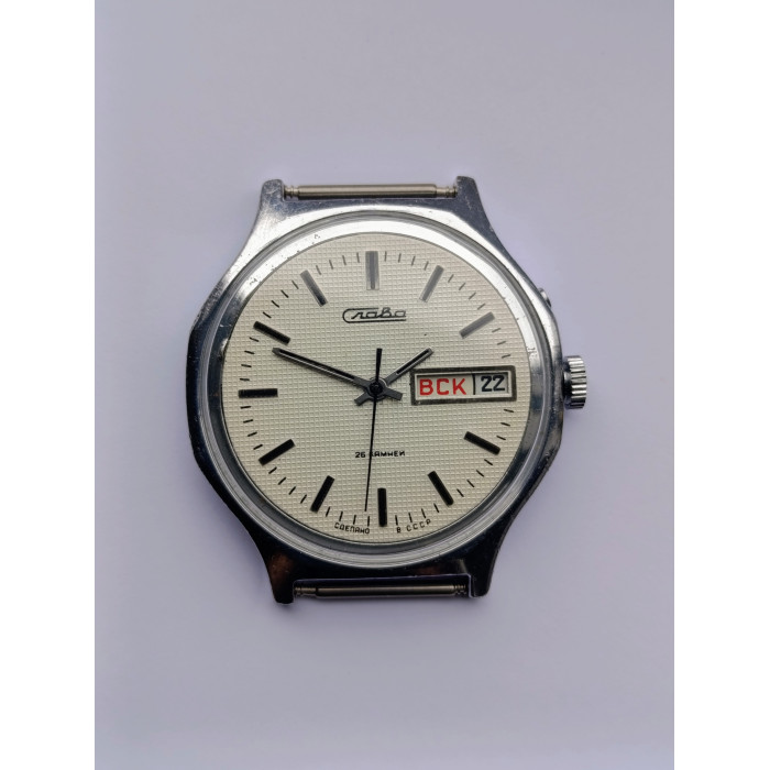 Slava Soviet Watch Cal. 2428 Second Moscow Watch Factory Made in USSR 1980s