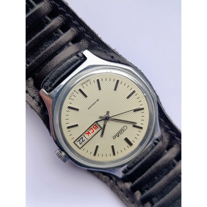 Slava Soviet Watch Cal. 2428 Second Moscow Watch Factory Made in USSR 1980s Slava Soviet Watch Cal. 2428 Second Moscow Watch Factory Made in USSR 1980s