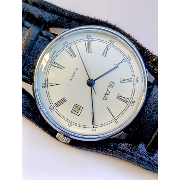 Vintage Slava Watch 1970s USSR – Caliber 2414, 21 Jewels