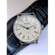 Vintage Slava Watch 1970s USSR – Caliber 2414, 21 Jewels