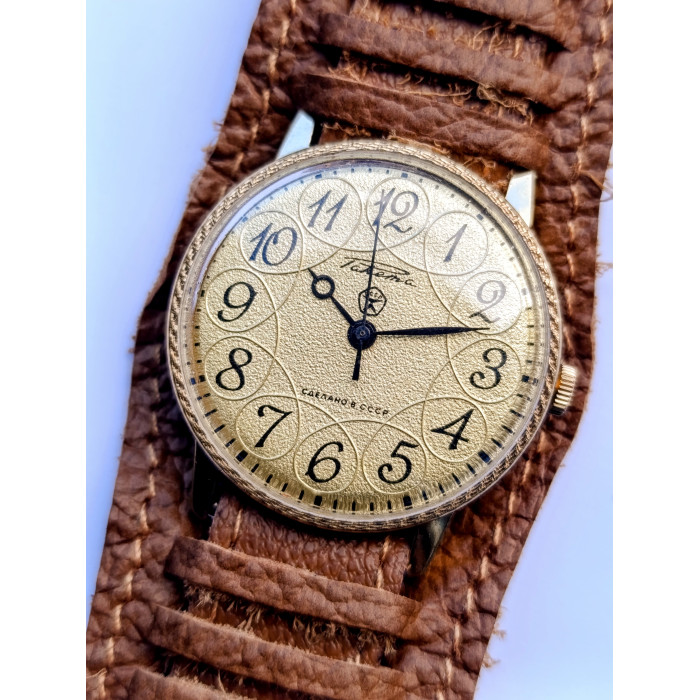 Vintage Raketa USSR Watch Cal. 2609.HA – 1980s Gold-Plated Soviet Mechanical Watch